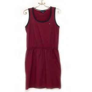 Tommy  Hilfiger Red and Blue Stripe Sleeveless Dress Size SP